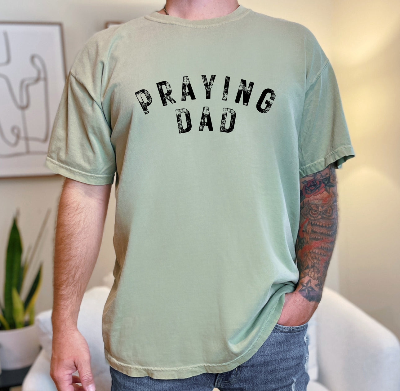 Praying dad