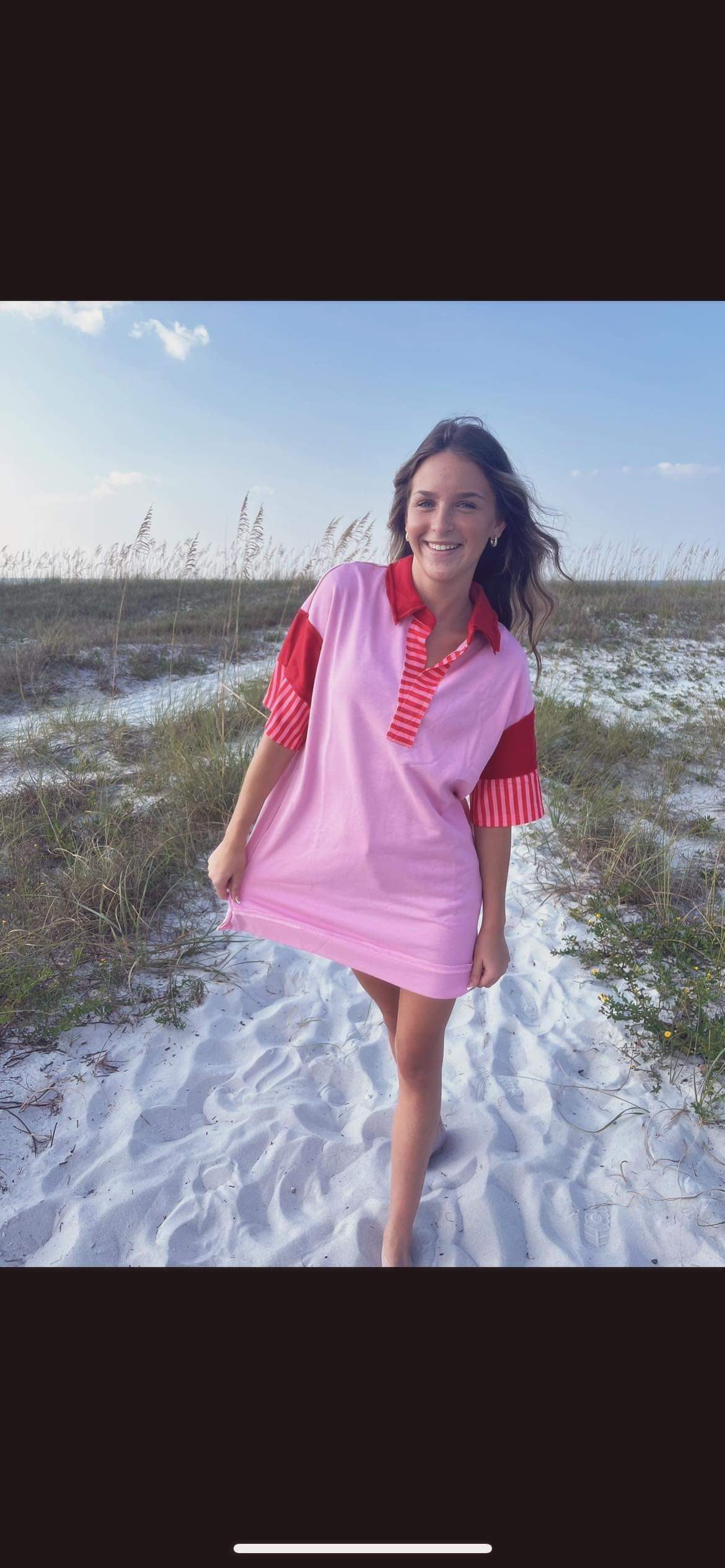 Striped tee dress