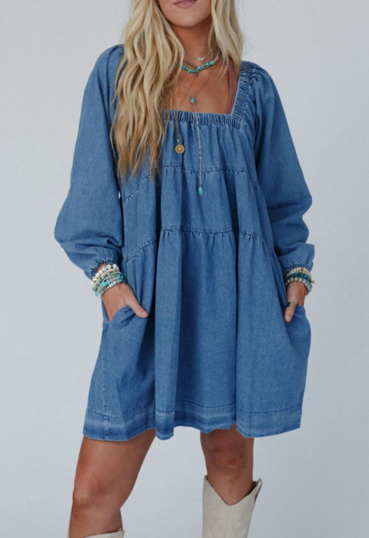 Denim dress