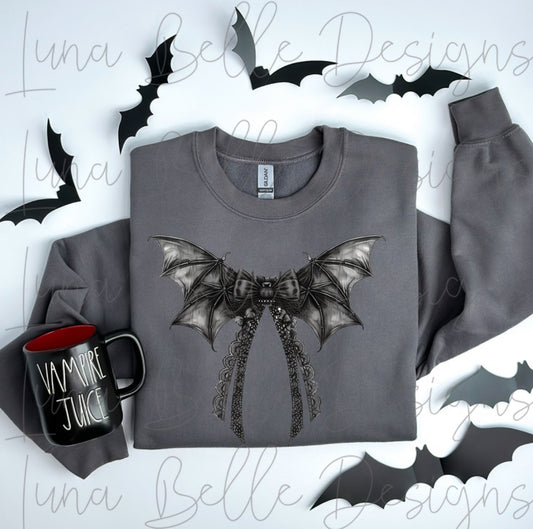 Bats bow- sweatshirt